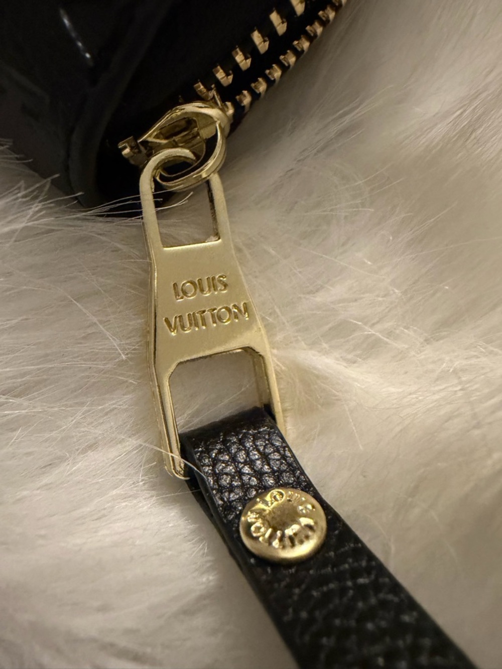 Louis Vuitton Black Embossed Monogram Zip-Around Wallet - Picture 4 of 9